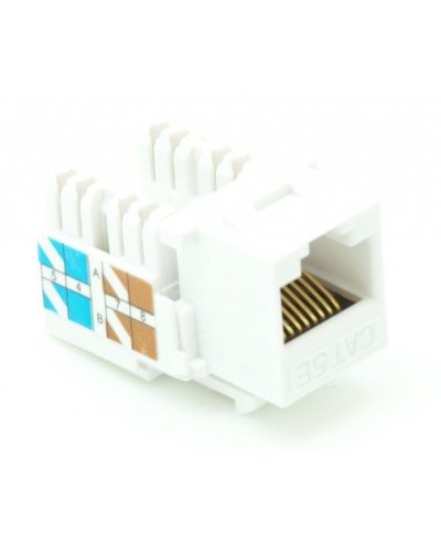 Модуль-вставка типа Keystone, Кат.5e (Класс D), 100МГц, RJ45/8P8C, 110/KRONE, T568A/B, неэкранированный, белый, уп-ка 10шт. NETLAN EC-UKJ-UD2-WT-10 в Королеве Коннекторы Pintop.ru