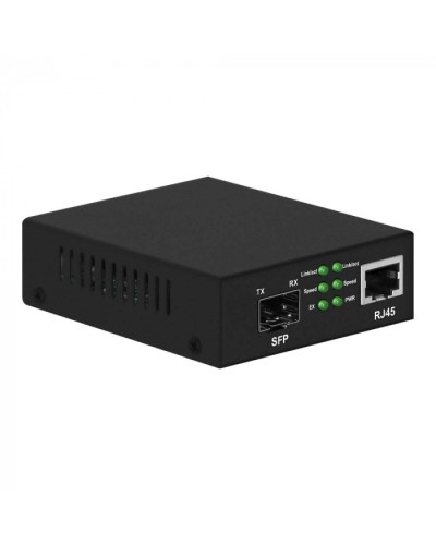 Медиаконвертер Gigabit Ethernet, SFP 1000Мбит/c, RJ45 10/100/1000Мбит/c, поддержка LFP NST NS-MC-1G1GX в Королеве Медиаконвертеры Pintop.ru