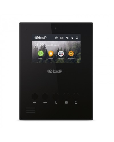 Видеодомофон BAS-IP AU-04LA BLACK в Королеве Абонентские видеоустройства Pintop.ru