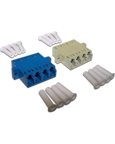 Адаптер оптический LC, OM4 корпус SC дуплекс, квадро LANMASTER LAN-4LC/S-AM-OM4 в Королеве Коннекторы Pintop.ru