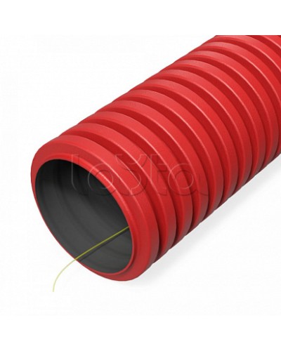 Труба гофрированная двустенная ПНД гибкая тип 750 (SN38) с/з красная d50 мм (150м/уп) Промрукав (PR15.0276) в Королеве Труба гофрированная Pintop.ru