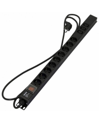 Блок розеток Hyperline SHE-9SH-3IEC-S-2.5EU в Королеве Блоки розеток Pintop.ru