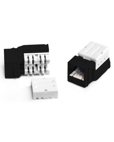 Вставка Keystone Jack RJ-45(8P8C) Hyperline KJNE-8P8C-C6-90-BK в Королеве Модули Keystone Pintop.ru