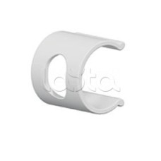 Клипса для крепления наклеек с калиброванными отверстиями D25 (50шт.), цвет белый Экопласт (49626-50W)