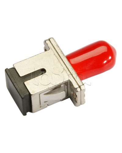 Соединитель проходной ST-SC, MM(для многомодового кабеля), simplex Cabeus ST-SC-MM в Королеве Проходные адаптеры и розетки оптические Pintop.ru