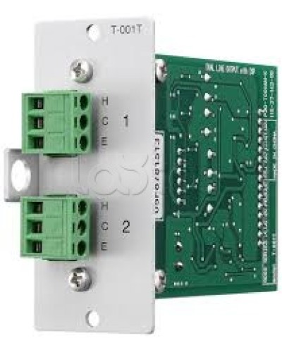 Модуль выходной 2-mic/line с DSP-процессором TOA T-001T в Королеве Системы оповещения и трансляции TOA Pintop.ru