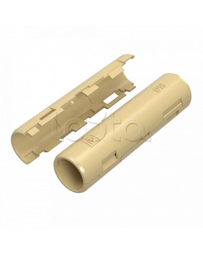 Муфта разборная d16 мм сосна (100шт/1200шт уп/кор) Промрукав (PR13.0425) в Королеве Повороты, муфты, тройники Pintop.ru