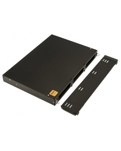 Бокс оптический 19 Hyperline FO-19V-1U-3xSLT-W130H30-24UN-BK в Королеве Кросс оптический Pintop.ru