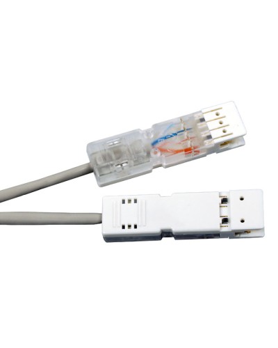 Патч-корд 110 тип-110 тип, 2 пары, Cat.5, LSZH, 2 м серый Hyperline PC-110-110-2P-C5-2M-LSZH-GY в Королеве Патч-корды и пигтейлы Pintop.ru