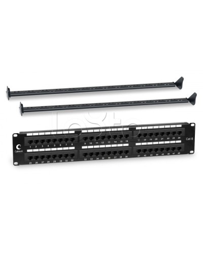 Патч-панель 19, 2U, 48xRJ45 Cabeus PL-48-Cat.6-Dual IDC в Королеве Патч панель Pintop.ru