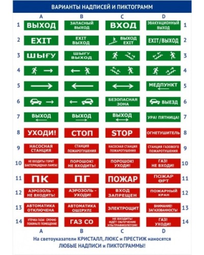 Оповещатель двустороннее световое табло Электротехника и Автоматика КРИСТАЛЛ-12 Д Стрелка влево вправо в Королеве Оповещатели Pintop.ru