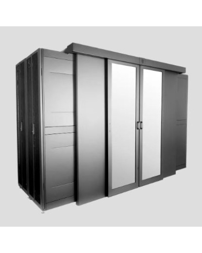 Двери двухрядного коридора поликарбонат сдвижные 42U для шкафов серии ШТК-СП-42.×.× ЦМО ЦОД-СП-Д2-42-9005 в Королеве Аксессуары для стоек и шкафов Pintop.ru