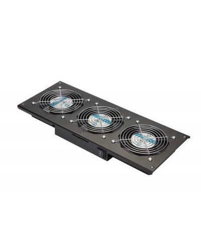 Eurolan Модуль вентиляторный потолочный, 3 вентилятора, термореле, 3 положения, черный (60A-90-11-30BL) в Королеве Вентиляторные модули Pintop.ru