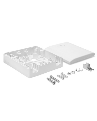 Коробка настенная на 1 адаптер SC LANMASTER LAN-SBF1-WH в Королеве Патч-панели Pintop.ru