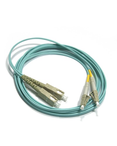 Шнур оптический LC-SC, duplex, 50/125, OM3, LSZH, 1 м LANMASTER LAN-2LC-2SC/OM3-1.0 в Королеве Патч-корды оптические Pintop.ru