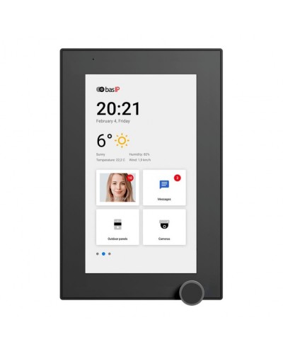 IP-видеодомофон BAS-IP AZ-07L BLACK в Королеве Абонентские IP устройства Pintop.ru