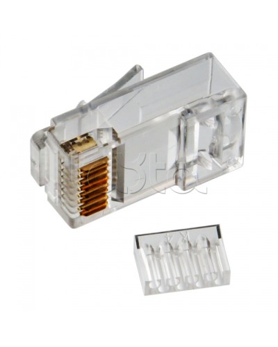 Коннектор RJ-45 кат.6, универсальный, со вставкой Cabeus 8P8C-C6-TWP в Королеве Коннекторы и разъемы Pintop.ru
