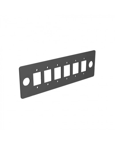 Сменная планка для оптических розеток 6 MPO/MTP Cabeus (FO-FP-6MPO-BK) в Королеве Кросс оптический Pintop.ru