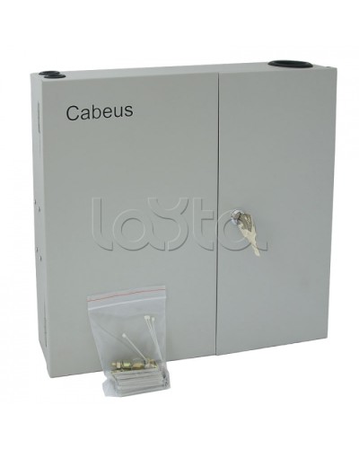 Бокс оптический настенный 19 на 8 SC/2xLC порта Cabeus FO-WL-8SC-K в Королеве Кросс оптический Pintop.ru