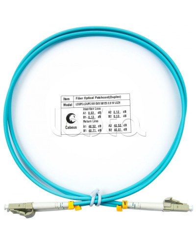 Патч-корд волоконно-оптический MM 50/125 duplex LC-LC LSZH (1м) Cabeus FOP-50-LC-LC-1m в Королеве Патч-корды оптические Pintop.ru