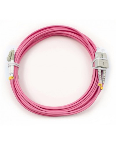 Шнур оптический duplex LC-SC 50/125 mm OM4 5м LSZH Cabeus FOP-50-OM4-LC-SC-5m в Королеве Патч-корды оптические Pintop.ru