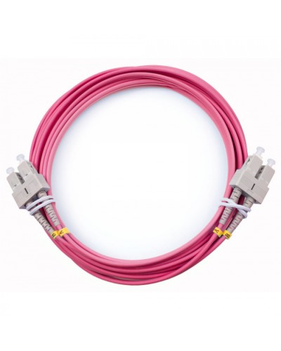 Шнур оптический duplex SC-SC 50/125 mm OM4 7м LSZH Cabeus FOP-50-OM4-SC-SC-7m в Королеве Патч-корды оптические Pintop.ru