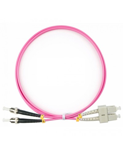 Шнур оптический duplex SC-ST 50/125 mm OM4 1,5м LSZH Cabeus FOP-50-OM4-SC-ST-1,5m в Королеве Патч-корды оптические Pintop.ru