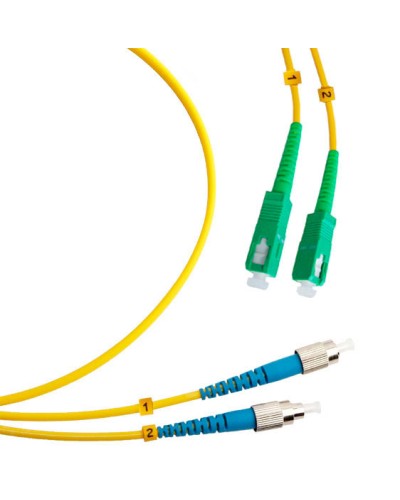Шнур оптический duplex SC/APC-FC/UPC 9/125 sm 10м LSZH Cabeus FOP(d)-9-SC/APC-FC/UPC-10m в Королеве Патч-корды оптические Pintop.ru