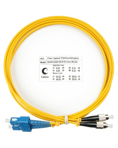 Шнур оптический duplex SC-FC 9/125 sm 2м LSZH Cabeus FOP(d)-9-SC-FC-2m в Королеве Патч-корды оптические Pintop.ru