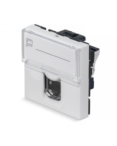 Модуль Keystone Jack RJ-45(8P8C), 180 градусов, категория 6 Cabeus (KJ-RJ45-Cat.6-180T-FP-L-45) в Королеве Модули Keystone Pintop.ru