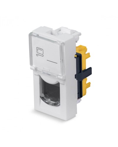 Модуль Keystone Jack RJ-45(8P8C), 180 градусов, категория 6a Cabeus (KJ-RJ45-Cat.6a-180T-FP-L-22,5) в Королеве Модули Keystone Pintop.ru