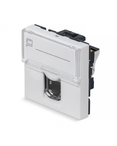 Модуль Keystone Jack RJ-45(8P8C), 180 градусов, категория 6a Cabeus (KJ-RJ45-Cat.6a-180T-FP-L-45) в Королеве Модули Keystone Pintop.ru