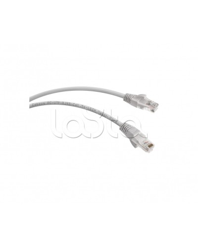 Патч-корд UTP, категория 5e, 0.5 м, LSZH, неэкранированный, серый Cabeus PC-UTP-RJ45-Cat.5e-0.5m-LSZH в Королеве Патчкорды (медные) Pintop.ru