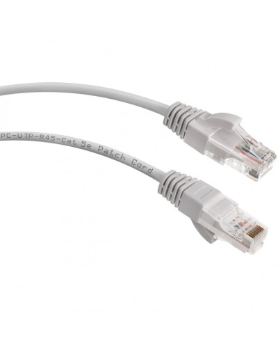 Шнур коммутационный 2xRJ-45/8P8C U/UTP кат.5е (1,5 м) Cabeus PC-UTP-RJ45-Cat.5e-1.5m в Королеве Патчкорды (медные) Pintop.ru