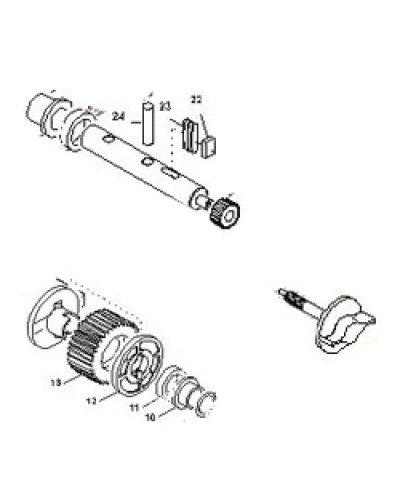 Выходной вал BX-E, BX-E241 Came 119RIBX015 в Королеве Запчасти для шлагбаумов и автоматики Pintop.ru