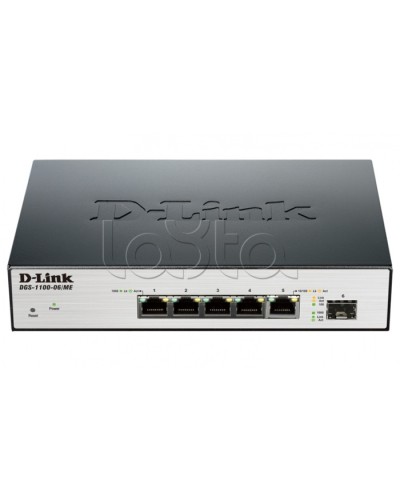 Коммутатор 6-портовый D-Link DGS-1100-06/ME/A1B в Королеве Коммутаторы Pintop.ru