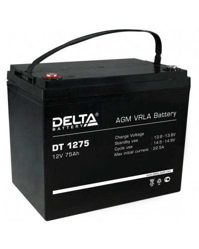 Аккумулятор свинцово-кислотный Delta DT 1275 в Королеве Электротехническое оборудование Pintop.ru