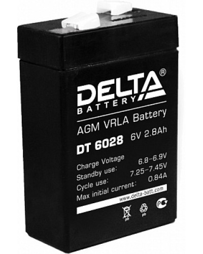 Аккумулятор свинцово-кислотный Delta DT 6028 в Королеве Электротехническое оборудование Pintop.ru