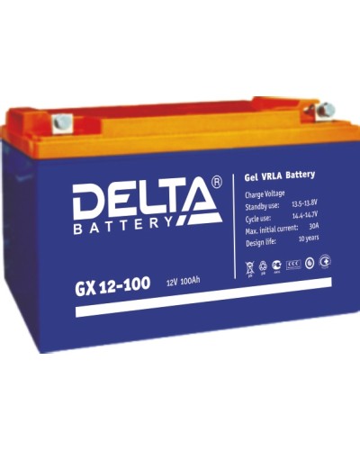 Аккумулятор свинцово-кислотный Delta GX 12-100 в Королеве Электротехническое оборудование Pintop.ru
