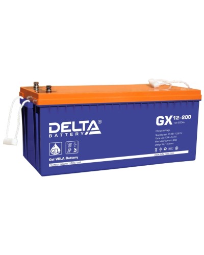 Аккумулятор свинцово-кислотный Delta GX 12-200 в Королеве Электротехническое оборудование Pintop.ru