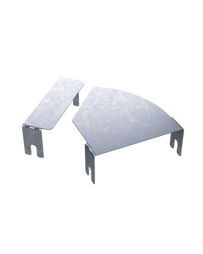 Крышка на горизонтальный изменяемый угол СРО 0-45град. 100, 1,2 мм DKC (SKVN100) в Королеве Аксессуары для лотков Pintop.ru