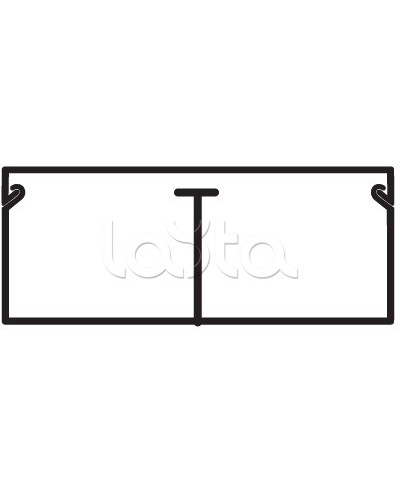 Миниканал TMC 40/2x17 с перегородкой DKC 00305 в Королеве Кабель-канал Pintop.ru