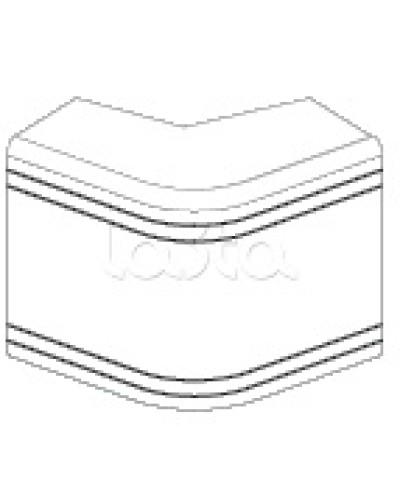 Угол внешний неизменяемый (90°) NEA 80х40 мм DKC 01808 в Королеве Аксессуары для кабель-канала Pintop.ru