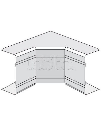 Угол внутренний неизменяемый (90°) NIA 40х40 DKC 01822 в Королеве Аксессуары для кабель-канала Pintop.ru