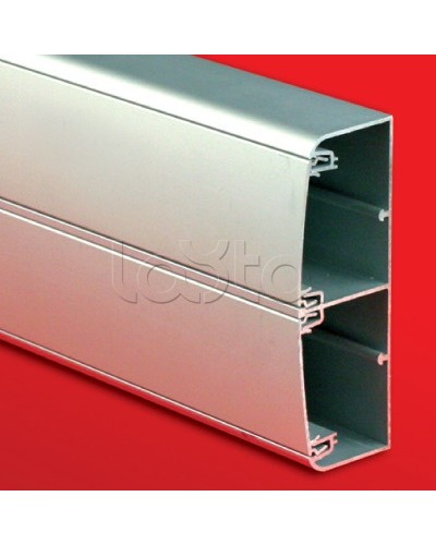 Кабель-канал алюминевый 140х50 (с 2 крышками), цвет серый металлик DKC (01499) в Королеве Кабель-канал Pintop.ru