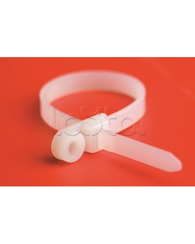 Хомут P6.6 с основанием, белый, 4,8x200 DKC 252205-M в Королеве Стяжки-хомуты Pintop.ru