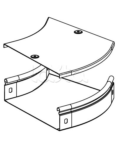 Угол CPO 45 горизонтальный 45° 100х50 DKC 36062 в Королеве Аксессуары для лотков Pintop.ru
