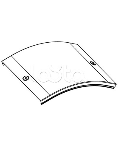 Крышка CD 45 на угол вертикальный внешн. 45° осн. 200 DKC 38264 в Королеве Аксессуары для лотков Pintop.ru