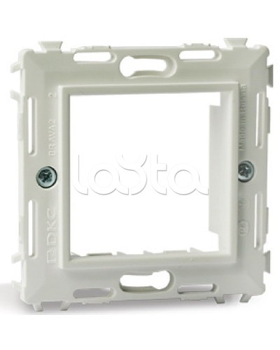 Каркас на 2 модуля (одноместный), белый, RAL 9010 DKC 75020W в Королеве Аксессуары для кабель-канала Pintop.ru