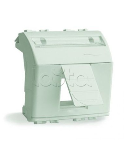 Адаптер для информационных разъемов R&M, белый, 2 мод. DKC 76612B в Королеве Аксессуары для стоек и шкафов Pintop.ru